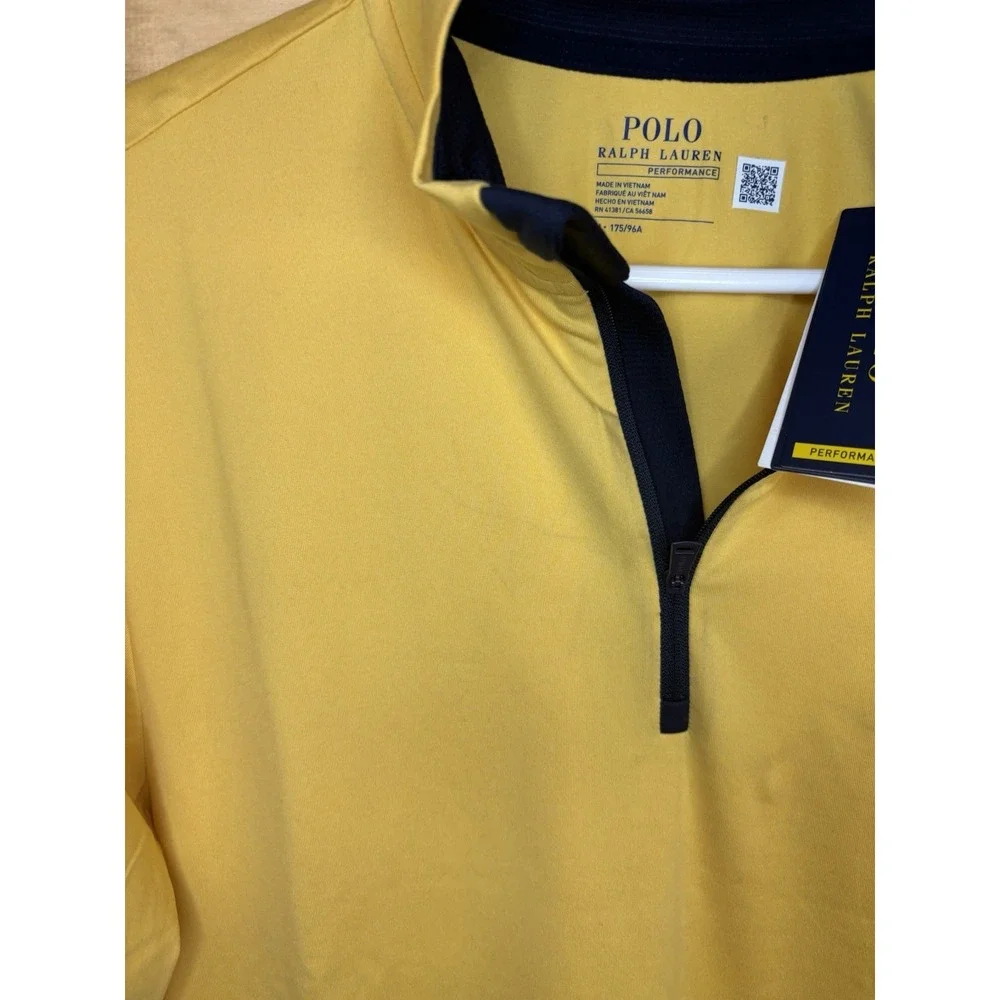 Polo Ralph Lauren Performance 1/4 Zip Wicking Pullover Mens Medium NWT $125 READ